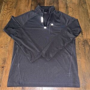 Reebok Charcoal Quarter-Zip Top